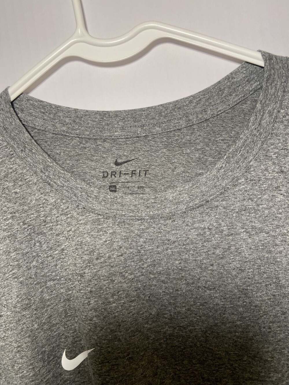 Nike Dri-Fit Long Sleeve Shirt Size XXL Gray OSU Logo Athletic Tee